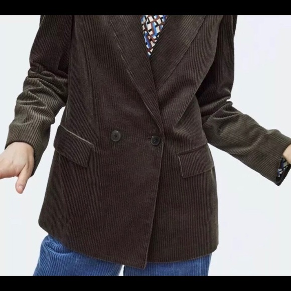 zara brown corduroy jacket